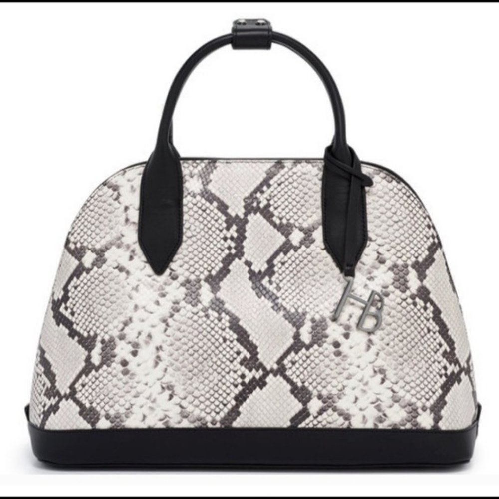Henri Bendel TRENDY Snake Print Dome Satchel